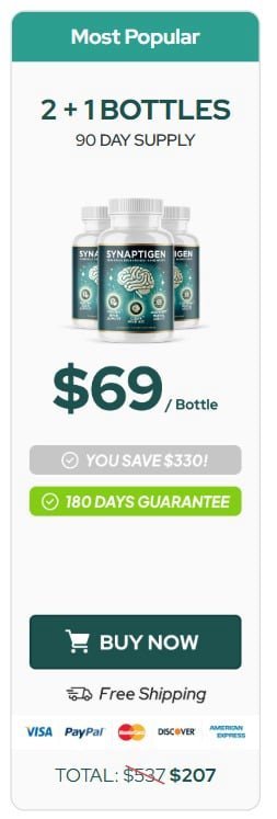 Synaptigen  90-Day Supply – Order Now